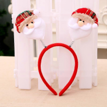 Christmas luminous head buckle headband Christmas party headband Christmas party antlers individually packagedFlannel ordinary type (elderly)