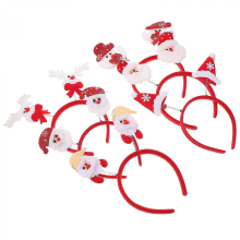 Unique Christmas Hair Hoops for Christmas Party 12Pcs HairbandsRed23x12cm