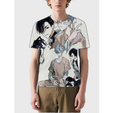 T-Shirt Round Neck, Loose Short Sleeve ALIEN STAGE Graphic Tee, Unisex Summer Casual Top V40123XS