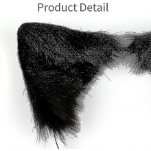 Handmade Fox Wolf Cat Ears Headwear Costume Accessories For Halloween Christmas Cosplay Party (purple)ZZ36Black
