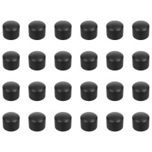 24 tampas para tubos de mesa futebol, acessórios máquina com botão preto