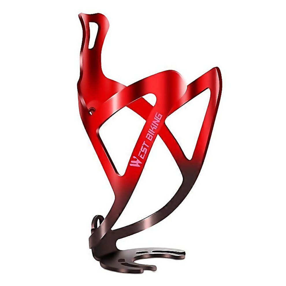 For West Biking Bicycle Aluminum Beverage Bottle Holder Colour Gradient Red Black-image-OPC-PKJMS7F-NEW