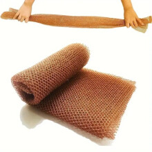 (Brown, one-size) Back Bathing Sponge, Exfoliating Bath Sponge, Body Shower Exfoliating Sponge, Foot Scrubber, Bathroom Supplies