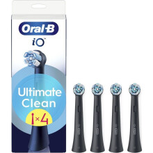 Têtes de brosse à dents - ORAL-B - iO Ultimate Clean - 4 pièces - Noir - Remplacement pour Oral-B iO