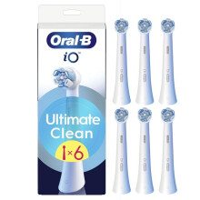 Testine per spazzolini da denti - ORAL-B - iO Ultimate Clean - 6 pezzi - Blu - Per adulti