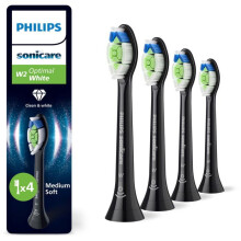 Testine di spazzolino - PHILIPS - Sonicare Optimal White HX6064/88 - 4 pezzi - Nero - Sonic