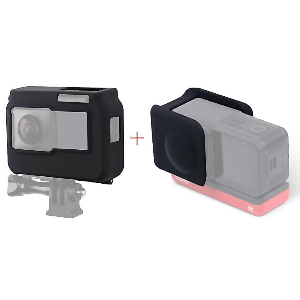 For Insta360 One R Panoramic Camera With Frame Shockproof Silicone Protective Case With Lens Cap Cov-image-OPC-PKJN2SG-NEW