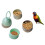 Tragbare Vogelfutternäpfe, sicher, abnehmbar, 12