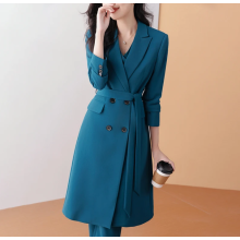 (L)Long Jacket Business Vest Pants Three Piece