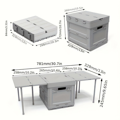 Folding Storage Box for Picnic & Camping Storage 2