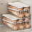 (Off White, 1count) Refrigerator Egg Storage Box, 1 Count Space Saving Rolling Egg Holder, Egg Storage Organizer, Kitchen Accessories, Home Supplies 4
