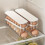 (Off White, 1count) Refrigerator Egg Storage Box, 1 Count Space Saving Rolling Egg Holder, Egg Storage Organizer, Kitchen Accessories, Home Supplies 1