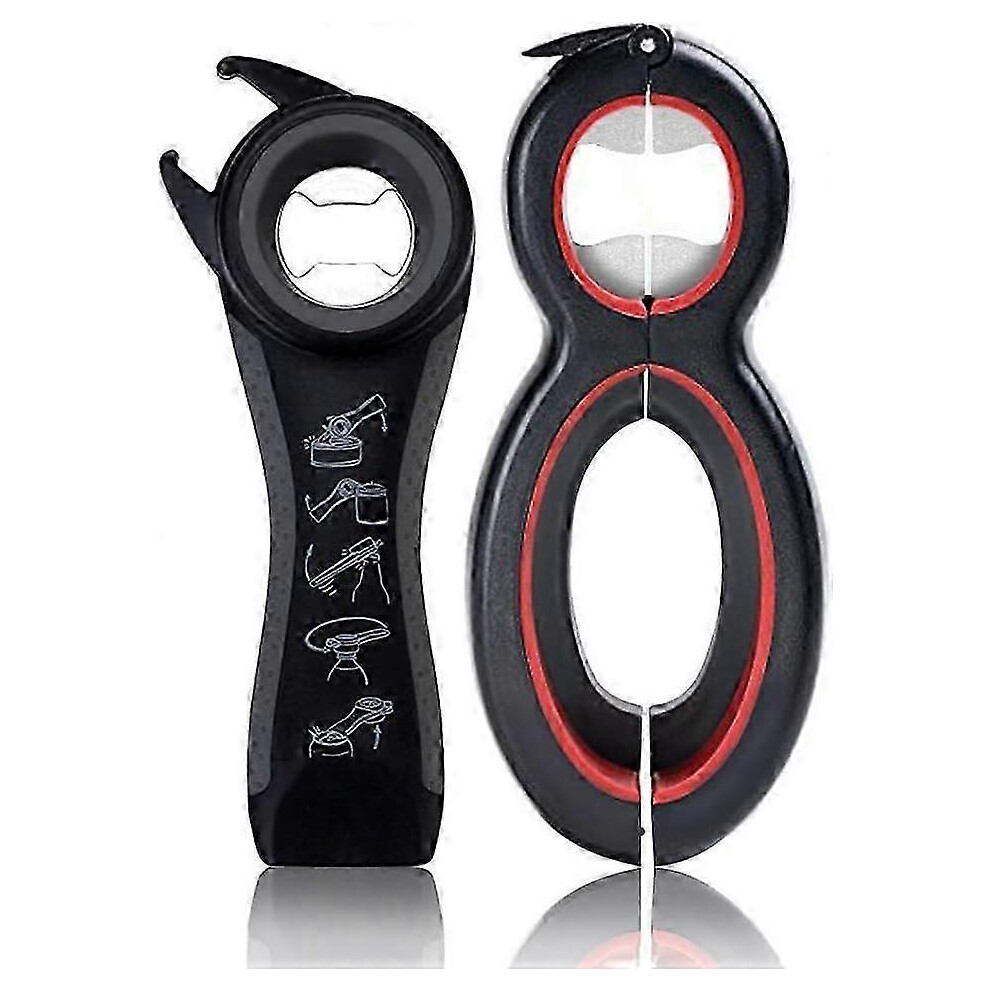 Multi-function bottle opener, bottle, can and jar opener, suitable for the elderly or those with arthritis