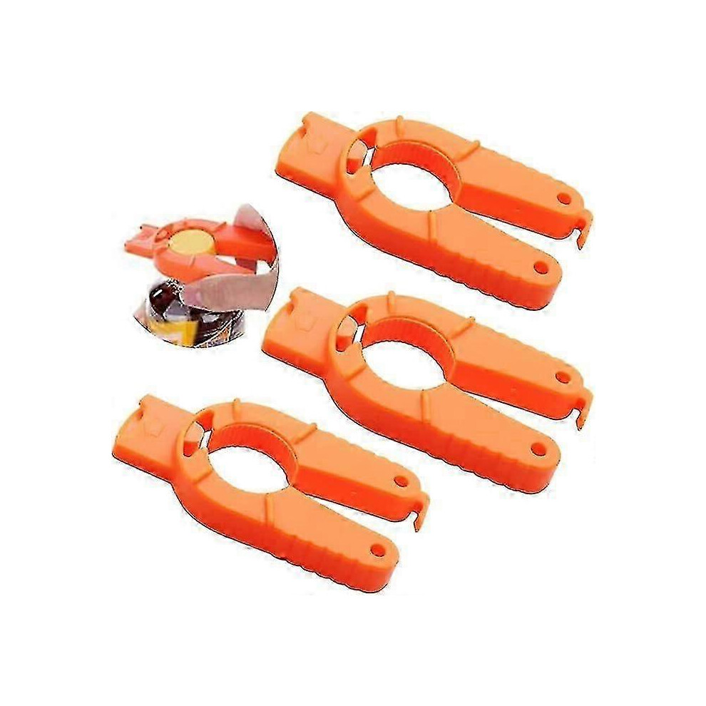 Orange Pack Multifunctional Bottle And Can Opener For Kitchen, Ergonomic Bottle Opener For Weak Hands And Elderly (Orange)
