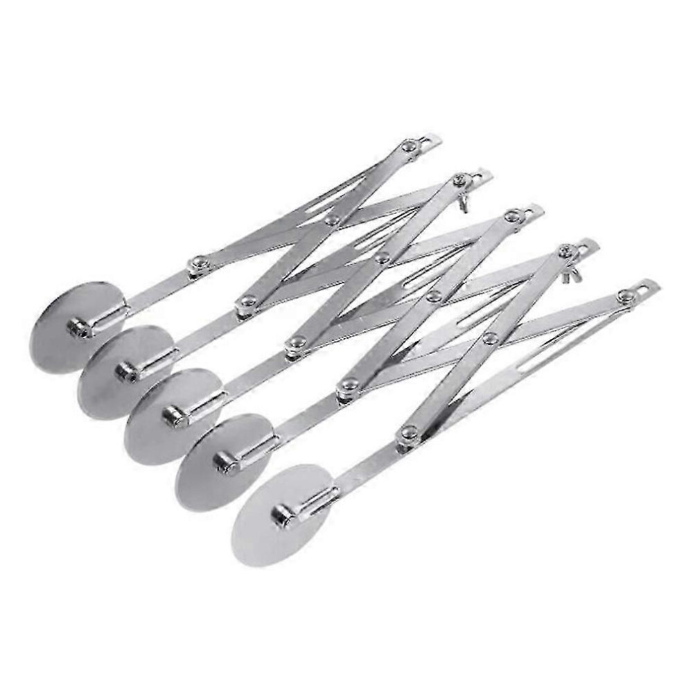 5-wheel dough cutter, pizza cutter, multi-wheel dough cutter, extendable pizza slicer, pastry cutter