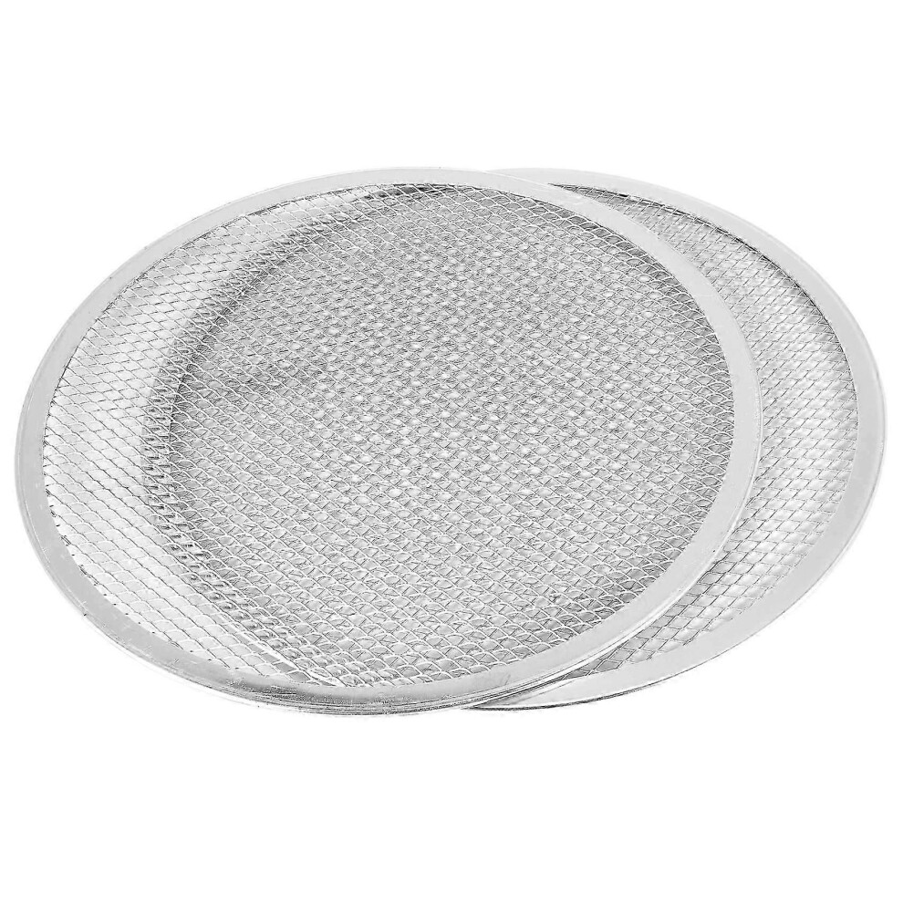 Pizza Rack, Pizza Pan, Pizza Pan for Oven, Pizza Tray, 12 Inch Seamless Rim Aluminum Non-Stick Pizza Rack (2 Pieces)