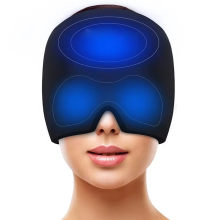 Hot Cold Therapy Headache Migraine Relief Cap Wearable Therapy Wrap Stress Pressure Pain ReliefIce Hat Eye Mask Head Massager