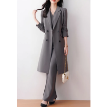(S)Long Jacket Business Vest Pants Three Piece