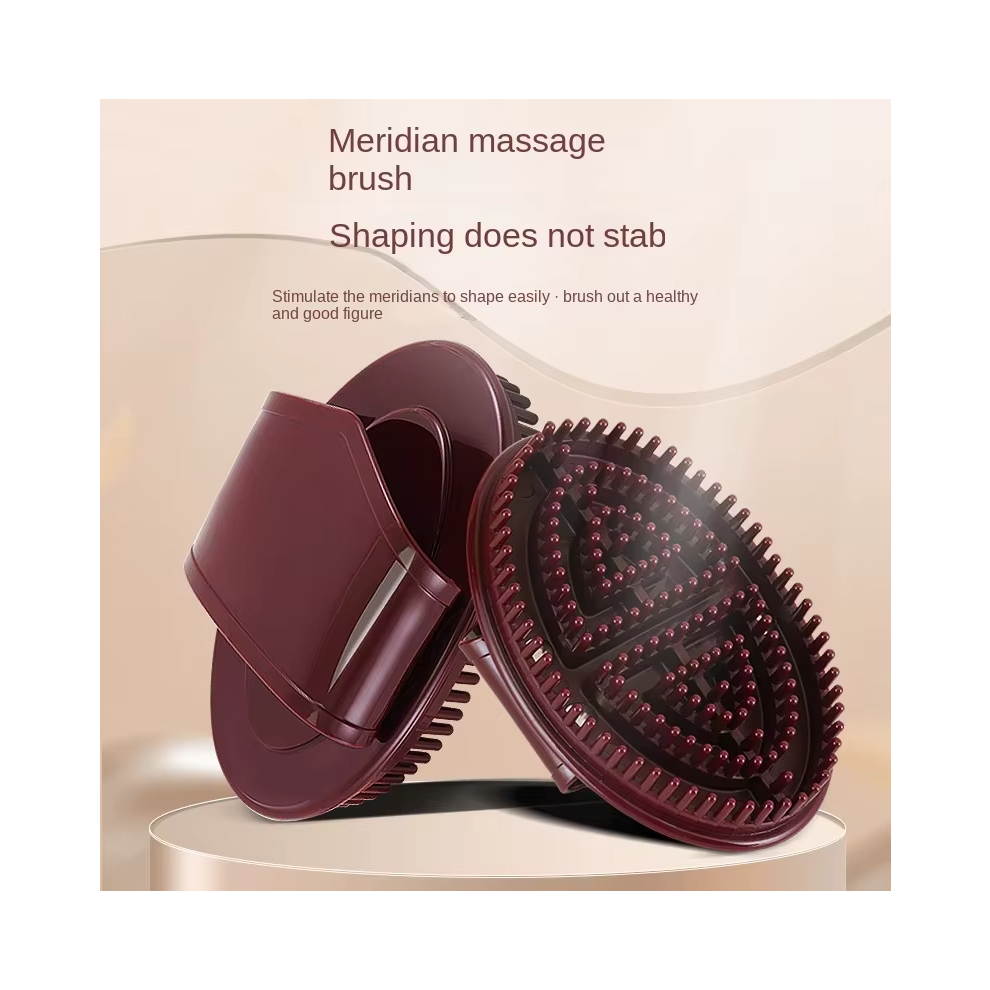 Ax Trade 2Pc Meridian Slimming Brush Manual Massager Body Massage Back Leg Relaxation Handheld Slimming Belly Artifact Massage Tool