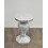 Crushed Diamond End Table Hourglass Round 60x40 Cm 2