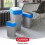 CURVER Abfallbehälter, 10 l, Blau 5