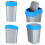 CURVER Abfallbehälter, 10 l, Blau 6