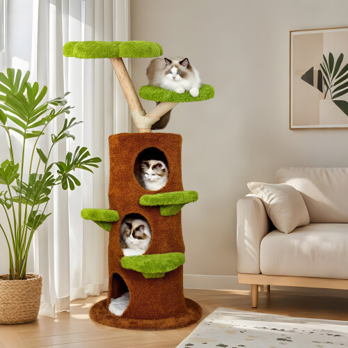 Bingopaw 148cm Tall Cat Tree Flower Activity Tower  Post