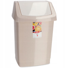Curver Poubelle, Plastique, Plastique, Beige, 38.5 x 33.5 x 63.5 cm