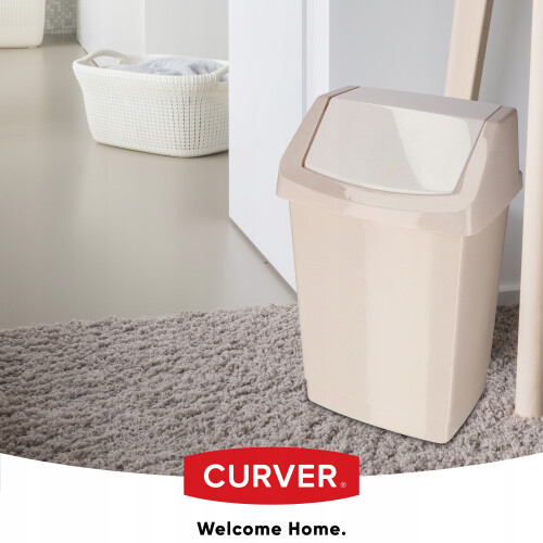 CURVER Kippbarer Abfallbehälter 25 L Beige 1