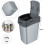 CURVER Abfallbehälter 50 L Graphit 2