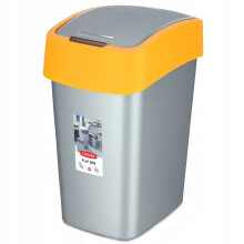 Curver Poubelle Inclinable Pacific Flip 50l Jaune 195023