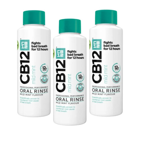 CB12 Mint-Menthol Mouthwash 250ml x 3