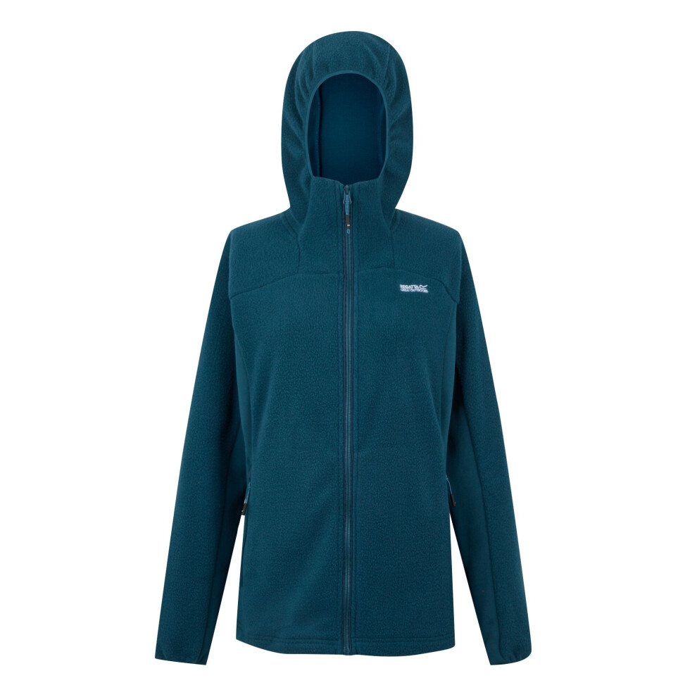 New Regatta Women's / Elinn Hooded Fleece Jacket Blue Size 18