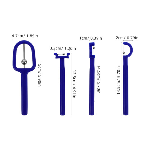 4pcs Kids Tongue Tip Exercise Tools Oral Muscle Training Blue 1