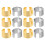 12pcs Battery Adaptor Sleeves Terminal Converter Post Shims 10