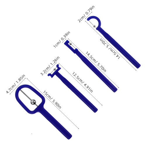 4pcs Kids Tongue Tip Exercise Tools Oral Muscle Training Blue 2