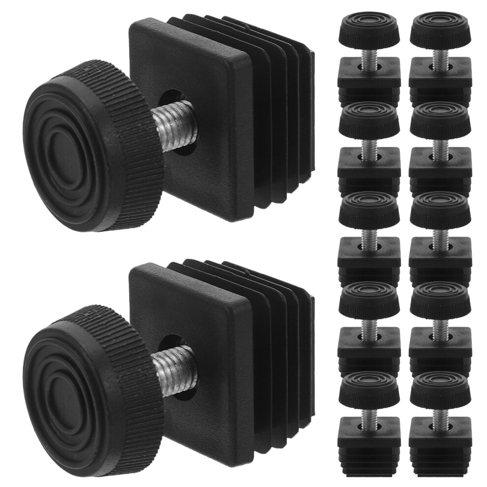 12Pcs Square Insert Adjustable Leveling Feet For Furniture Legs 3222355329248