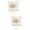 2pcs Wedding Ring Pillow White Flower Holder 7