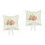 2pcs Wedding Ring Pillow White Flower Holder 4