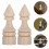 2pcs Unfinished Wooden Finials for Bed Posts Staircases 9