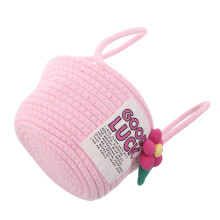 Cotton Rope Baby Basket with Handles for Nursery Blankets Toys Clothes