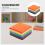 120pcs 10x10cm Felt Sheets for Kids Craft Sewing Patchwork 9