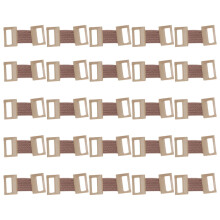 25pcs Elastic Bandage Clips Stretch Metal Gripper Light Brown