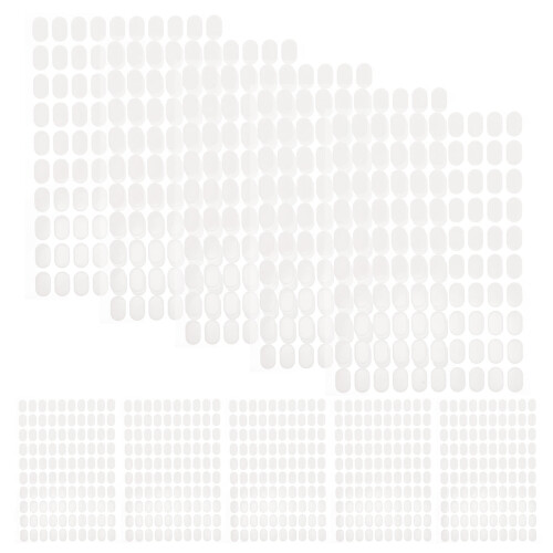 Oval Double-Sided Nail Adhesive Tabs Transparent
