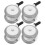 4pcs Toddler Stroller Wheels Replacement Swivel Stem Caster 11