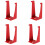 Worgeous  4 Pcs Shower Rack Removable Wall Hooks Fire Extinguisher 9