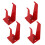 Worgeous  4 Pcs Shower Rack Removable Wall Hooks Fire Extinguisher 11