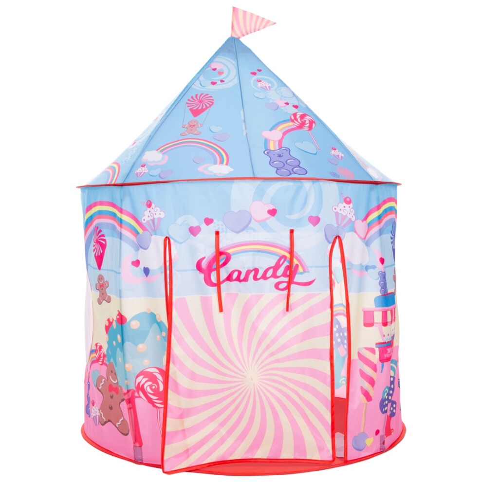 (EACH, Candyland) Trespass Chateau Castle Kids Pop Up Play Tent-image-OPC-PBWYTM9-NEW