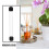 12pcs Transparent Hard Plastic Round Storage Tubes with Lids 9