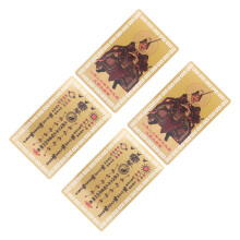 4pcs 2026 Chinese New Year Feng Shui Taisui Gold Cards Horse Year